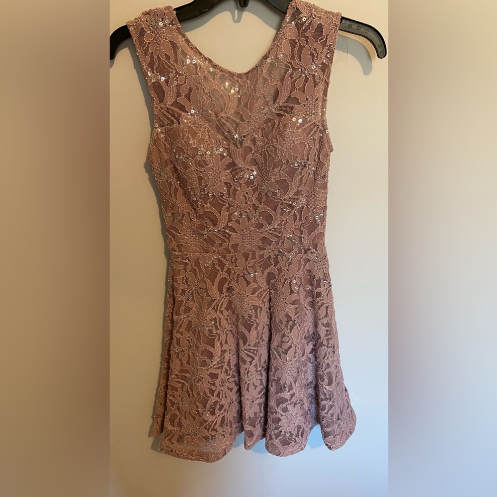 Sparkly flower design dress